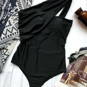 Black one piece swimsuit